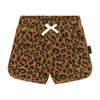 daily brat leopard towel shorts sandstone