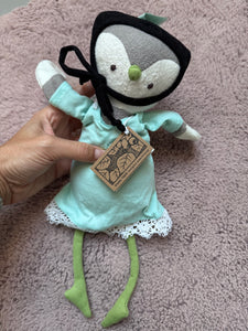 Hazel Village owl Lucy clay dress and bonnet