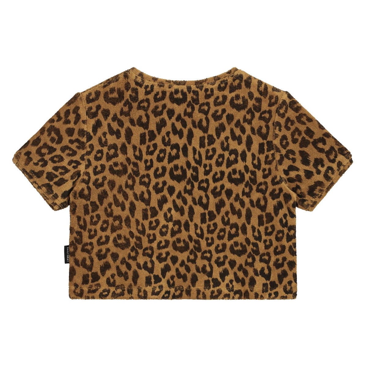 daily brat leopard towel t-shirt sandstone