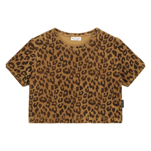 daily brat leopard towel t-shirt sandstone