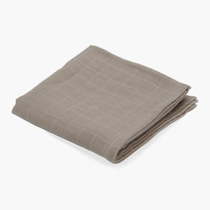 Konges Sløjd big muslin swaddle dark clay