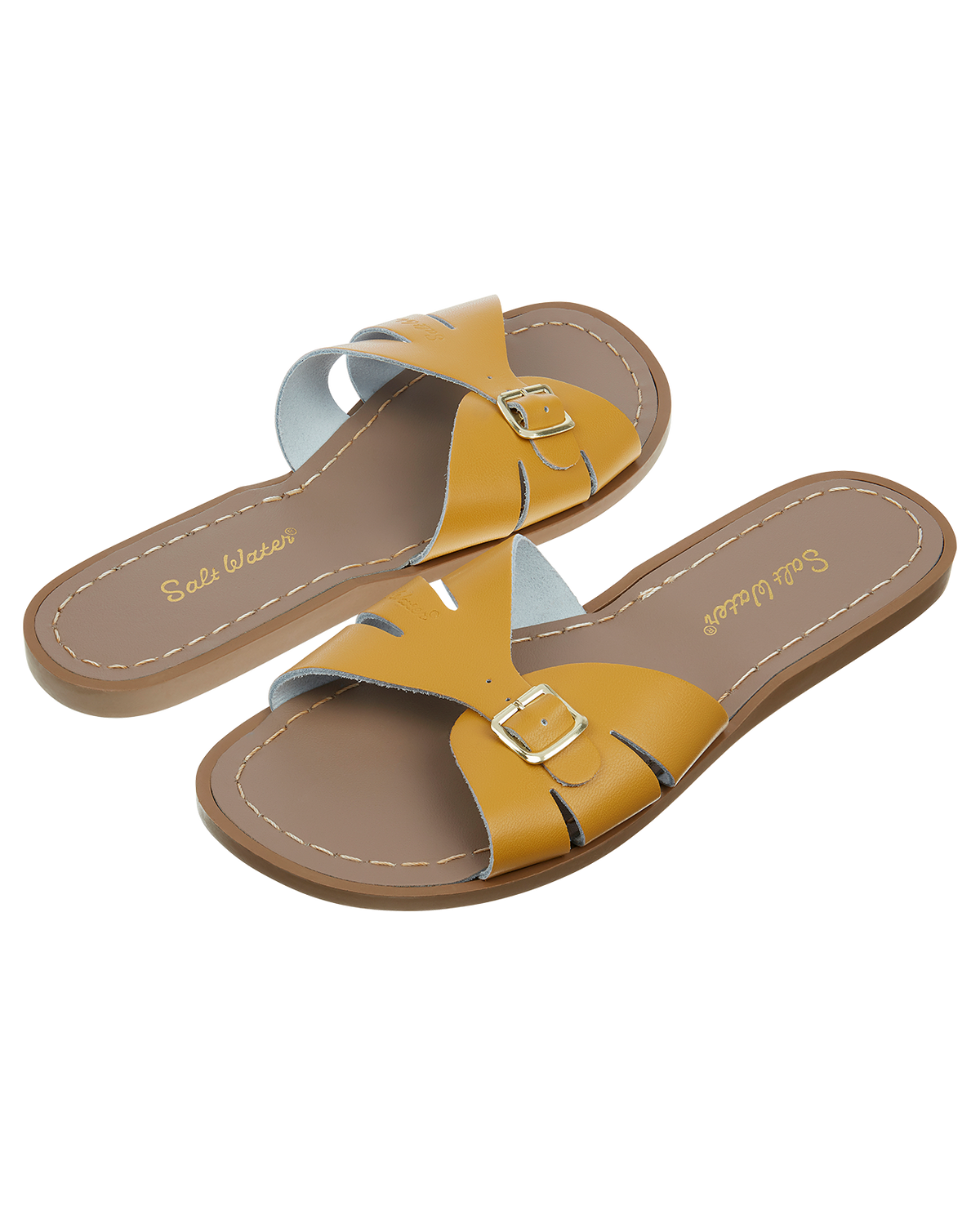 Saltwater sandals classic slide mustard Little Loved Ones