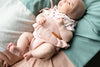 Piupiuchick blouse baby white with red hearts
