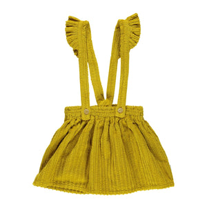 Piupiuchick skirt with straps mustard
