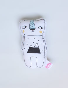 Polar bear knuffel rammelaar (16cm)