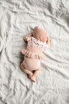 Piupiuchick romper baby knitted pale pink