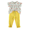 Piupiuchick trousers yellow with red