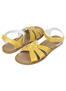 salt-water sandals mustard