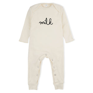 organic zoo playsuit milk