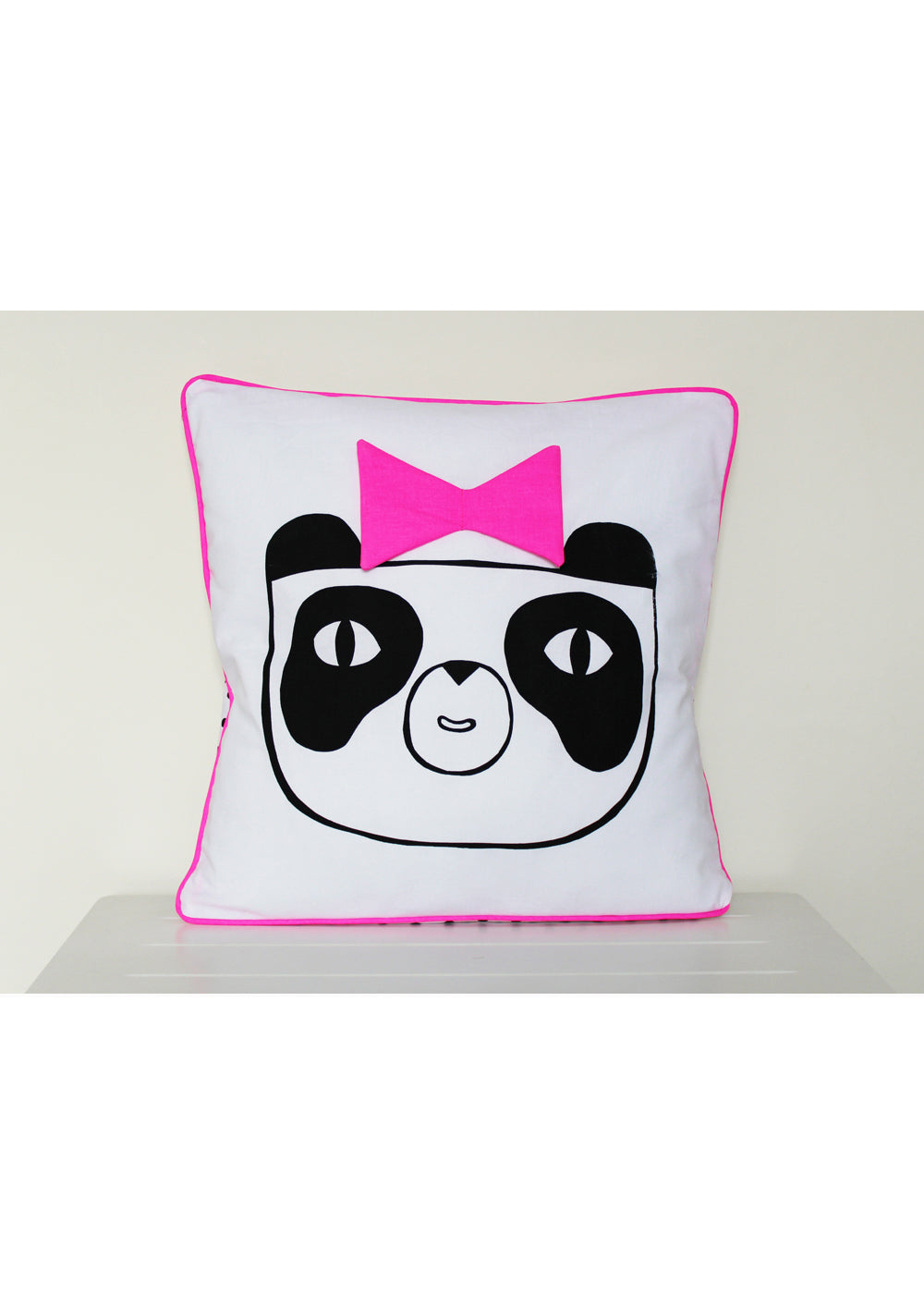 panda kussen pink