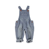 Piupiuchick dungarees washed blue denim