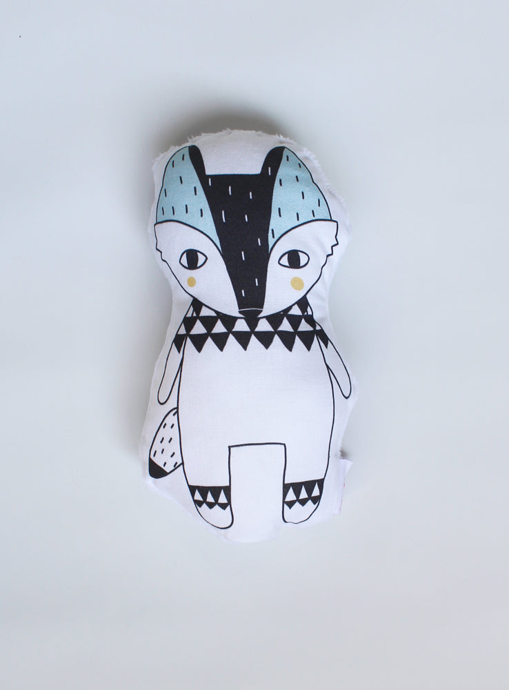 Wolf knuffel rammelaar (16cm)